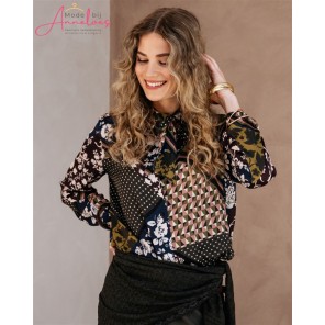 AndCo Woman Blouse Alisha BL474 Patch multi